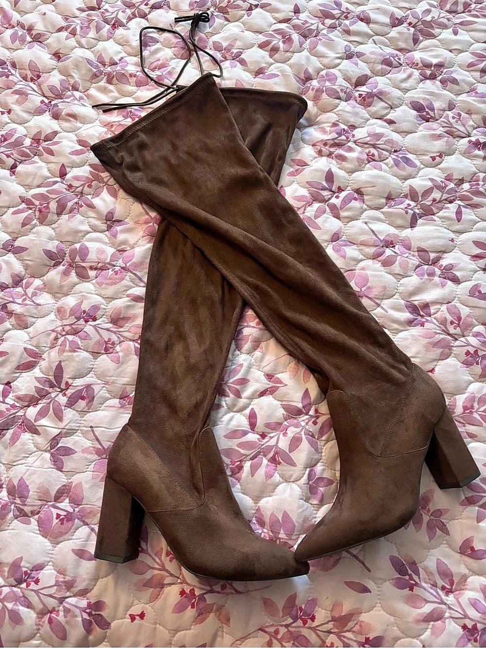 JustFab Brown Over-the-Knee Boots